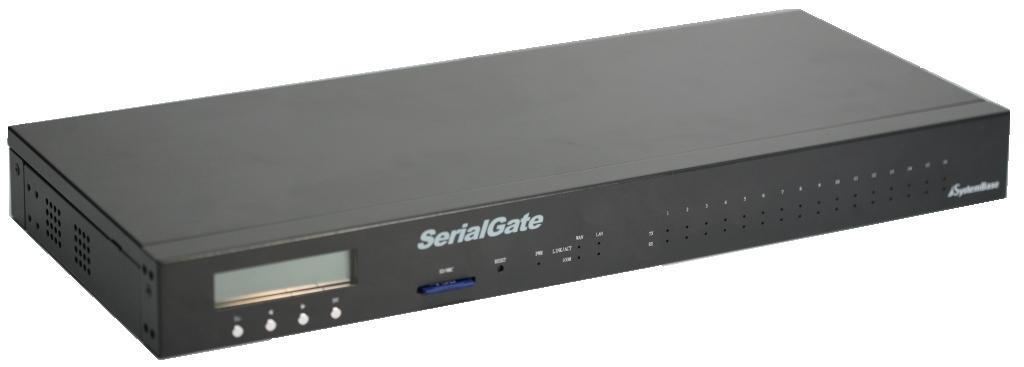 SG-1160/ALL Exterior Serial: RJ-45 socket for serial ports (RS-232/422/485). A user can select protocol in web browser.