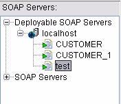 7-5 U2 Web Services Developer Expand Deployable SOAP Servers, right-click the SOAP server you want to