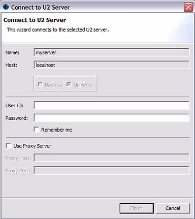 C:\Users\awaite\Documents\U2Doc\DBTools\Web Services Developer\3.20.5\Ch2.fm 4/29/13 Double-click the server to which you want to connect to the database, then click Connect.