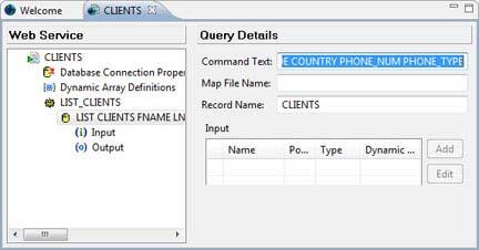 C:\Users\awaite\Documents\U2Doc\ DBTools\Web Services Click the query statement to view the details for the statement.