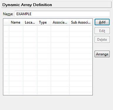 C:\Users\awaite\Documents\U2Doc\DBTools\Web Services Developer\3.20.5\Ch4.fm 4/29/13 Double-click the dynamic array for which you want to define fields.