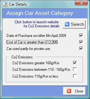 Click Close when you are finished to return to the main screen, the car details will be added to the appropriate pool; you will see that the pool type may have changed and that it