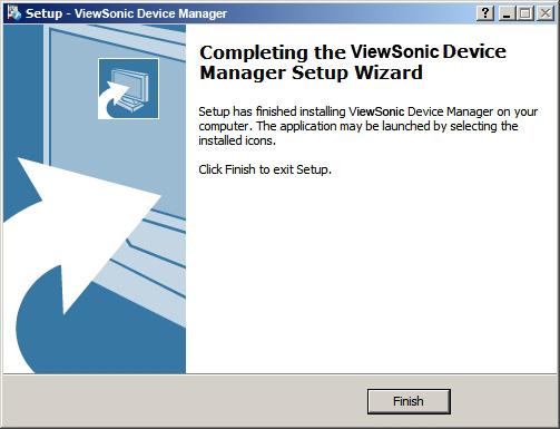 Installing and Upgrading ViewSonic Device Manager Installing Java Software 14. After completion, click Finish to exit. 2.