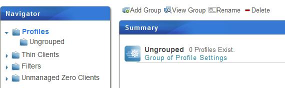 Managing All Your Clients 3.4.9 Creating Setting Profile Groups A setting profile (group configuration) is a set of client settings shared by a set of clients.
