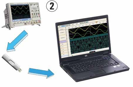 7000 Series DSO/MSO oscilloscope data that you save to a thumb drive in.alb format.