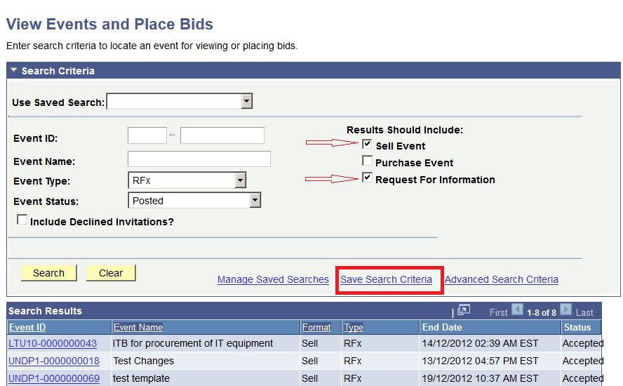 4.2 Viewing Bid Events and Submitting Bids This section contains instructions on how to view the solicitation documents, express interest to participate and subscribe to the event, and submit a bid