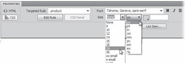 Text Formatting with CSS Changing the Font Size: You can use one of the two way: The