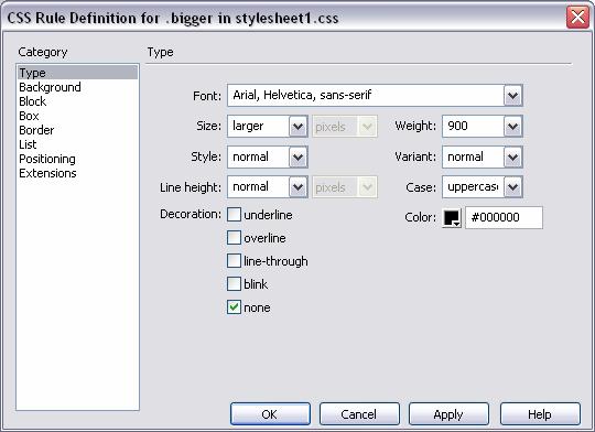 Activity 3.6 Guide Edit Styles 1. To view a style sheet s rules, click the plus symbol beside the style sheet you want to edit in the CSS Styles panel. Dreamweaver displays style sheet s rules. 2.