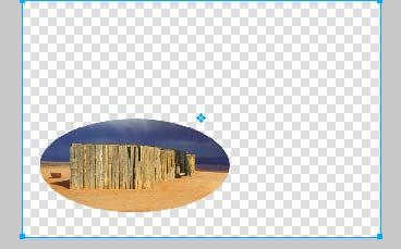 Drag the image to rearrange its position under the mask. 7. Save the file as a Fireworks PNG.