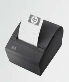 drop-in loading Built-in liquid dam with drainage prevents damage to the printing mechanism HP POS HYBRID PRINTER W/ MICR Receipt printing, slip printing and check validation in a smaller footprint