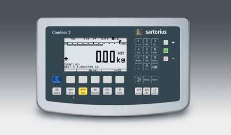 Combics 3 Scale indicator CAIS(L)3 Scale indicator Graphical Display LCD, 20 mm, 7 digit Weight Value with Status informations, back lit Housing in stainless steel IP44 or IP69K 2. and 3.