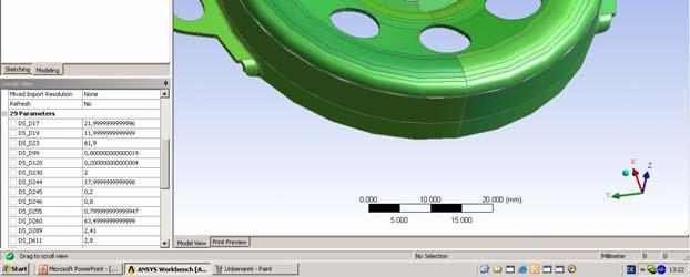 CAD system. Better applicable model for accurate meshing.