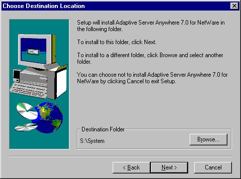 16. Select Adaptive Server Anywhere in the Select Components dialog box and then click the Next button.