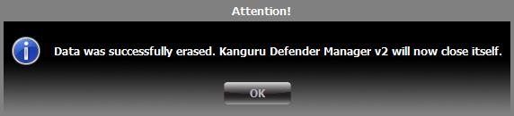 To reset your Defender V2 to the factory default: 1. Start KDMV2. 2. When the login screen appears, click on the Reset button. 3.