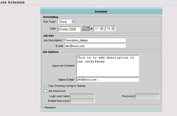 Selecting File System Option Select the parameterized file from the location and click Finish to schedule a job to do a direct deployment of these commands on the devices. Refer to Figure 24.