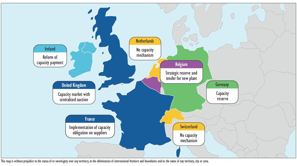 Cross-border trading of capacity Neighbouring capacity mechanisms in North-West Europe Europe is
