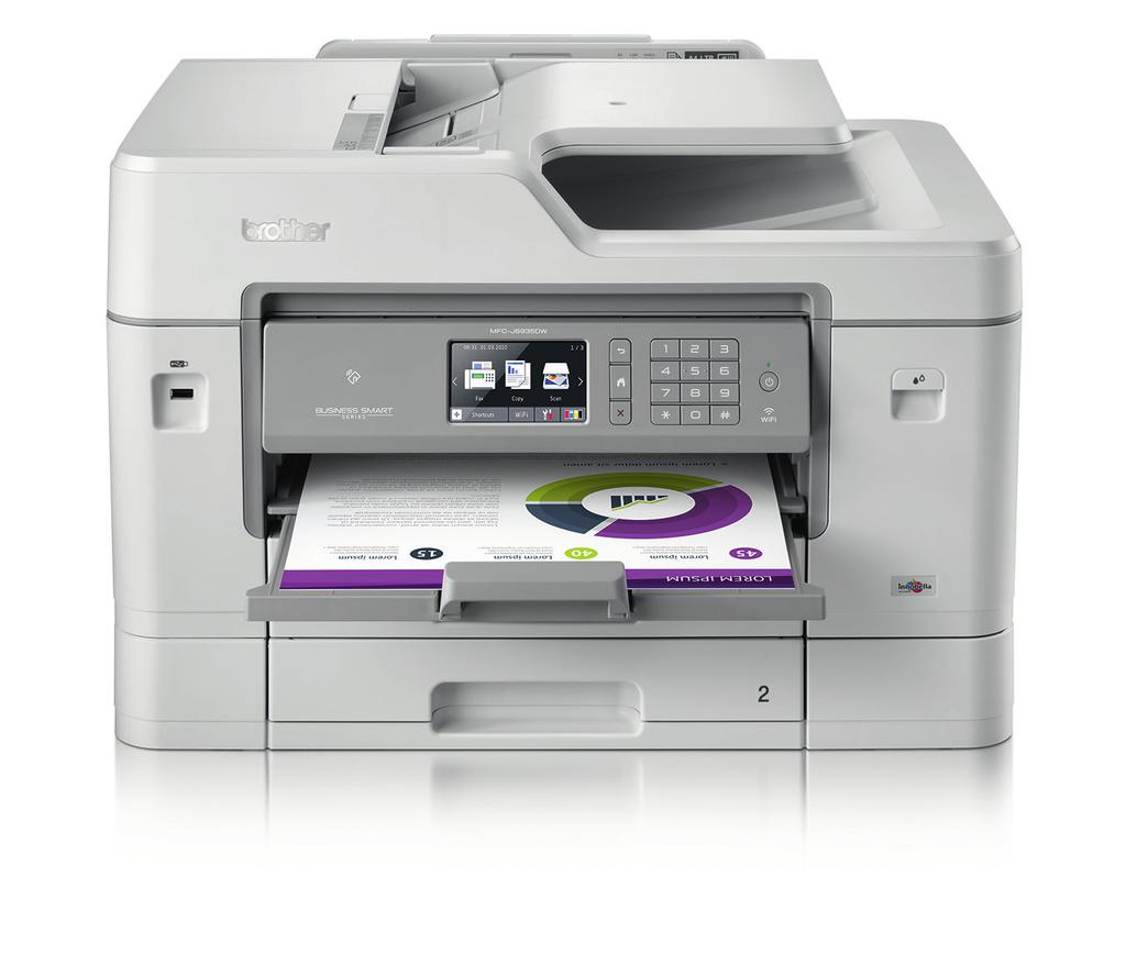 MULTIFUNCTION RANGE THE A3 ALL-IN-ONE RANGE FOR MAXIMUM IMPACT PRINT, COPY, SCAN, FAX UP TO A3 MFCJ6530DW EXPERIENCE PRINTING WITH FULL A3 CAPABILITY AND ENJOY THE EASE OF PRINTING, SHARING AND