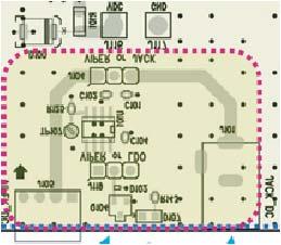 For the lab test, it is possible to power the platform in DC (12 V to 15 V) through the jack connector J101. Table 1.