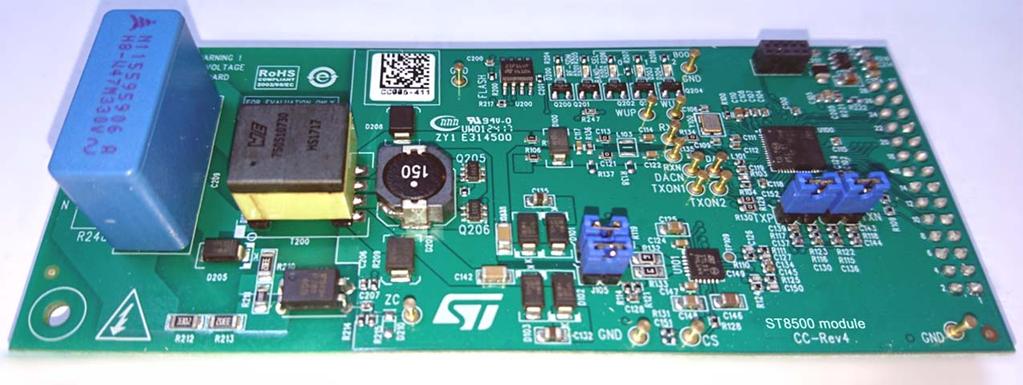 Two extensions connectors (J202/J203) are available for the board evolution. Figure 7. STM32 control board - reset button and ext. connectors 3.