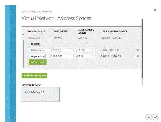In the table below, identify the number of IP addresses that will be available for virtual