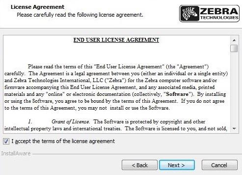 2. Accept the terms of the license agreement and