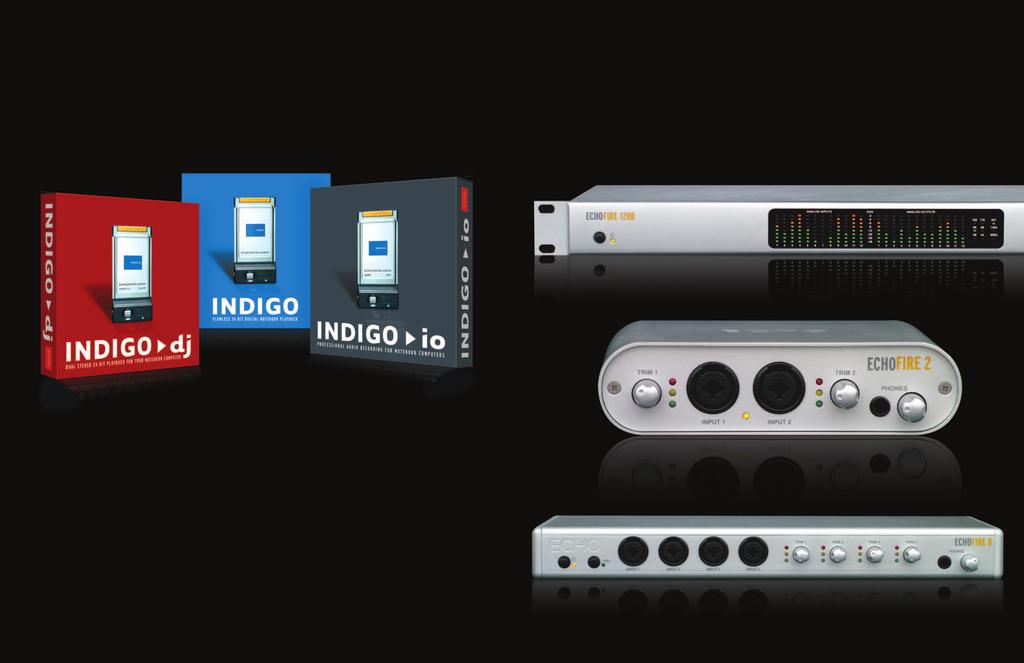 INDIGO INDIGO: Dual Output Jacks For Use With Headphones Or Powered Speakers Great For Monitoring Software Syths Requires One Cardbus Type II Slot Windows ME/000/XP and Mac OS X 10.