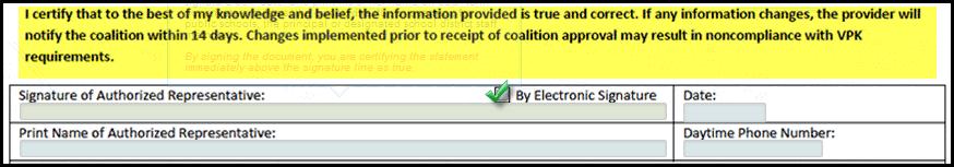 Then click the By Electronic Signature box. 21. When you are finished, select the Save Changes button. 22.