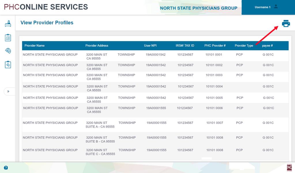 View Provider Profiles Under the contact information for each eadmin there is a Click here to view your Provider Profiles link. See Figure 1.