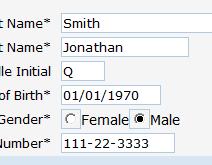 Individual Name Fill in the available fields with the appropriate information.