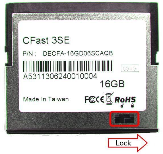 4. Installation Requirements 4.1 CFast 3IE4 Pin Directions Figure 3: Signal Segment and Power Segment 4.