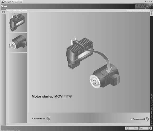 Parameter Settings and Diagnostics Motor/brake startup with MOVIFIT -FC I 0 7 7.