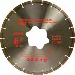 Designed for the best performance in early entry applications Rim SKU Size Height Thickness Arbor RPM Blades/ Shipping Carton GREE5500 5.5" 10 mm.100" Star 10,185 10 140 mm 2.54 mm GREE6000 6.