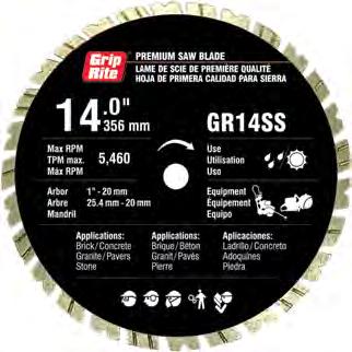 Masonry// Premium Quality SUPER SPEED Segmented Blade Offers soft bond cutting on hard materials Designed for wet or dry cutting Individually packaged for convenient retail sale 15 mm segments