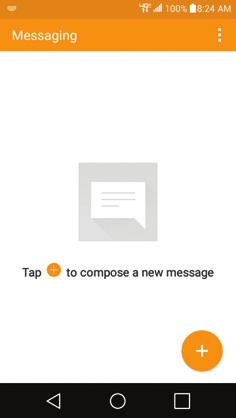 Communication 67 Messaging Three apps are preloaded on your phone that allow you to send messages. The Messaging app, the Message+ app, and the Hangouts app.