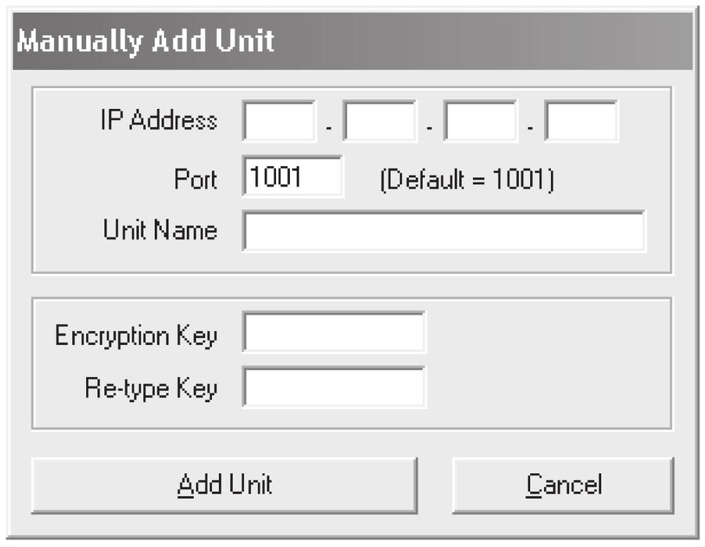 This displays a new, second row of buttons. 4.1 Adding a Unit Figure 4-1. Buttons on the Units screen. Click the Add button to register a newly added Intelli-Pass unit with the software.