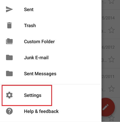 Setting up Kappa Email for an Android on Gmail s App Screenshots from Android 4.