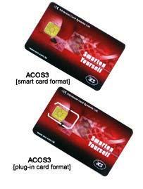 2.1.2 ACOS3 Microprocessor Card Suitable to be used: In payment systems In secure access control As identity card In customer loyalty program As campus card, clubs card, etc.