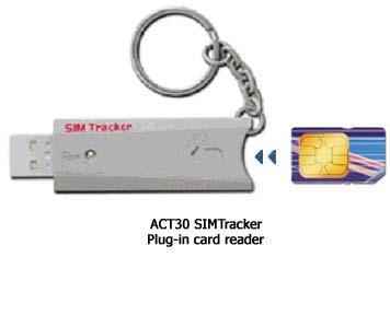 2.2.3 ACT30 SIMTracker (Plug-in Card Reader) The ACT30 SIMTracker is a single-chip, cost-effective smart card reader.