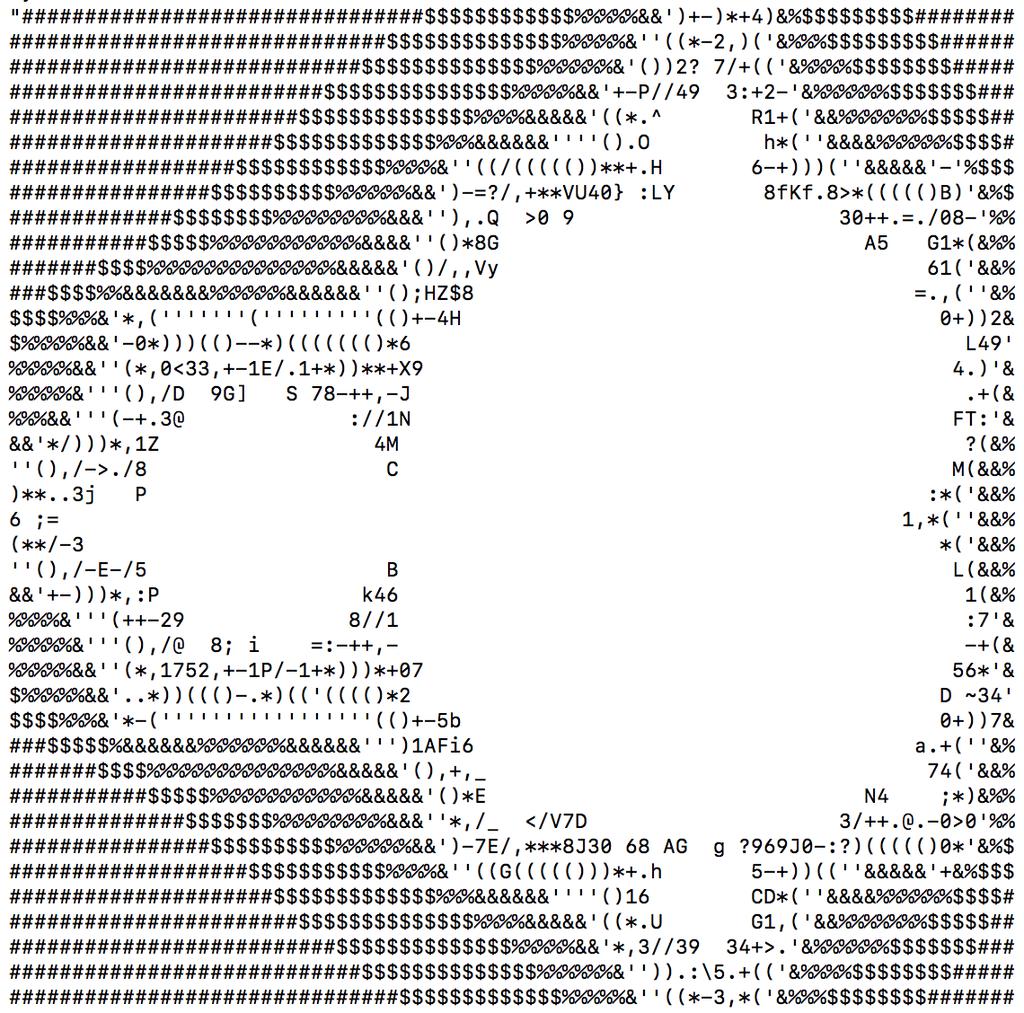 33 ASCII