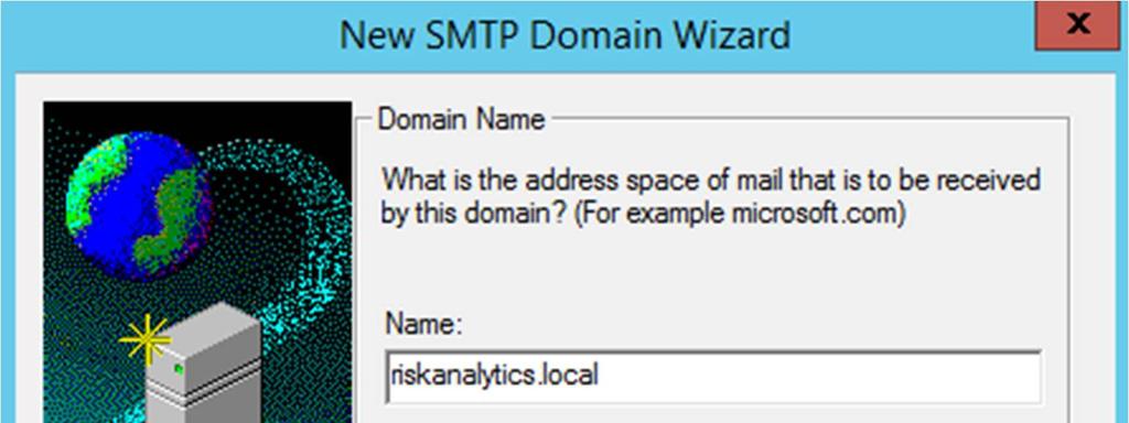 17. Set up a new SMTP domain with the