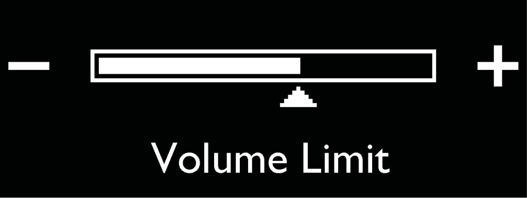 4.1.3 Limit the volume Listening to loud sounds for longer than a moment can be harmful to the listener.
