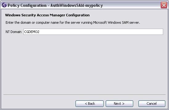 Configure PolicyAssistant Configure PolicyAssistant rules for OmniSwitch Figure 7-34 Windows Security Access Manager 8 Enter the domain or computer name on which the Windows Security Access Manager