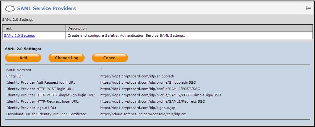 0 Metadata Entity ID Location Enter the SonicWALL Secure Remote Access name. Select Create New Metadata File.
