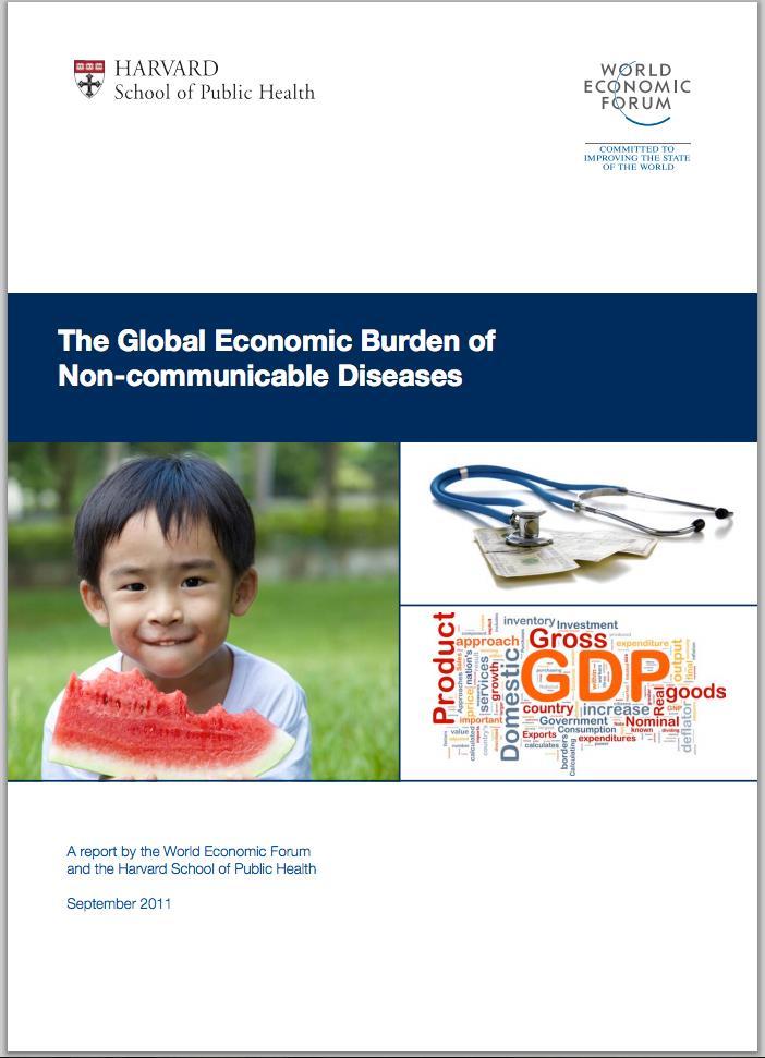 2 Cost of chronic disease NCDs include cancers, diabetes, heart and lung diseases 63% of all annual deaths (72 million) $47 trillion over 20 years Largely