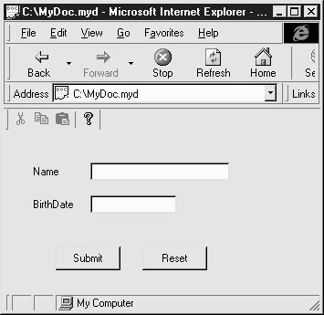 Chapter 06: Implementing ActiveX Controls Figure 27: Our Active document running in Internet Explorer There you have it.