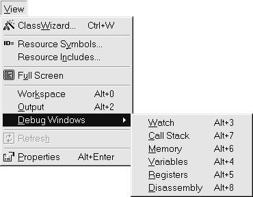 Chapter 09: Testing and Debugging the Solution Figure 5: The Debugging commands on the View menu help you to debug your applications efficiently Watch Window The Watch window is probably one of the