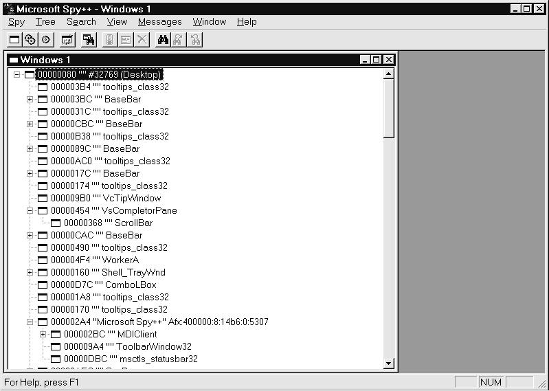 Chapter 09: Testing and Debugging the Solution 3. Find the MSDEV.EXE file and click open. Notice the tree view in the top left pane. If the tree is not expanded, right-click MSDEV.
