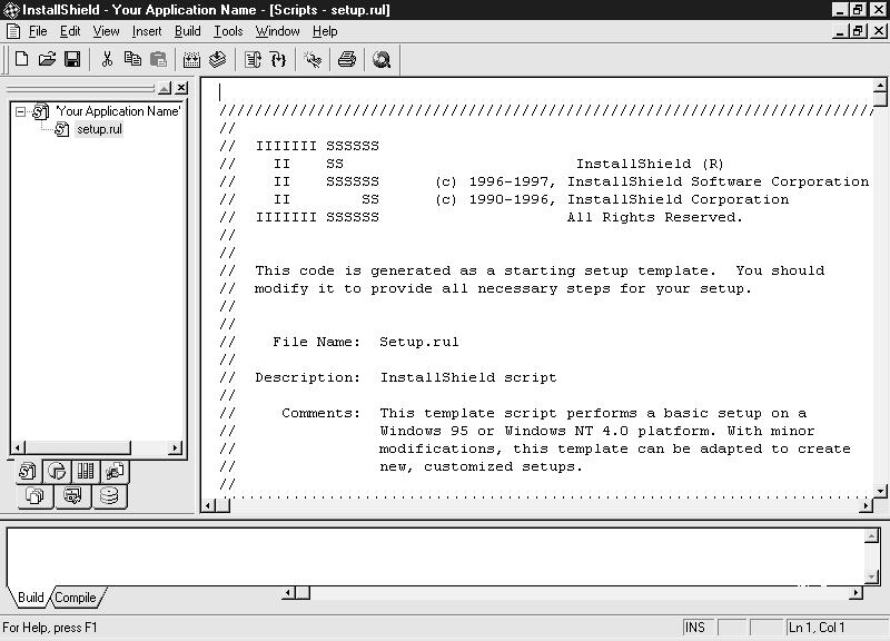 In particular, it has created a scripting file called setup.rul, which is shown in Figure 10-9.