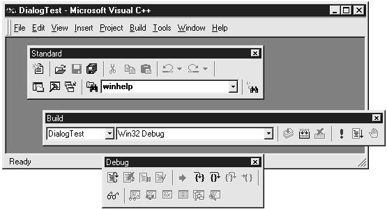 Figure 4: Floating toolbars are an example of modeless windows The life cycles of modal and modeless dialog boxes are slightly different.