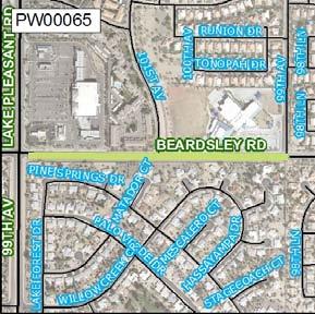 FY 2011-2020 Capital Improvement Program Streets Beardsley Rd; 99th Av to Lake Pleasant Rd Engineering Department Project Number: PW00065 Project Location: Beardsley Rd from 99th Av to Lake Pleasant